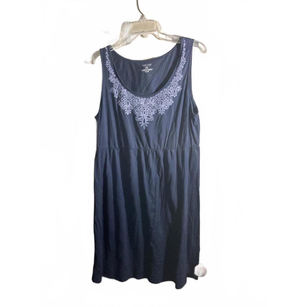 Sonoma Blue Embroidered Summer Everyday Dress   XL